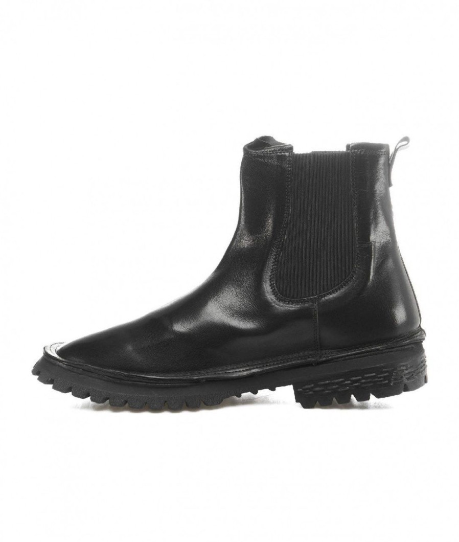 Moma Chelsea Boots Tronchetto Nero New