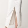 Pinko Gonna Midi Con Spacco Bianco-Biancaneve Hot