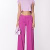 Patrizia Pepe Top Con Piumette Fresh Lilac Online