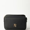 Elisabetta Franchi Camera Bag Con Tasca Esterna E Logo Nero Best