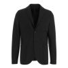 Harris Wharf London Blazer In Lana Vergine Nero Clearance