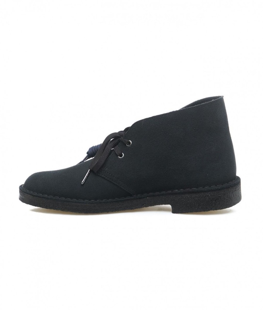 CLARKS Stringate Deert Boot Blu Scuro Wholesale