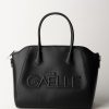 Gaelle Paris Borsa A Mano Con Logo Nero New