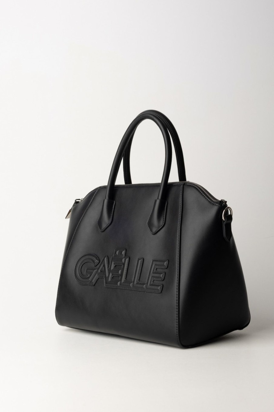 Gaelle Paris Borsa A Mano Con Logo Nero New