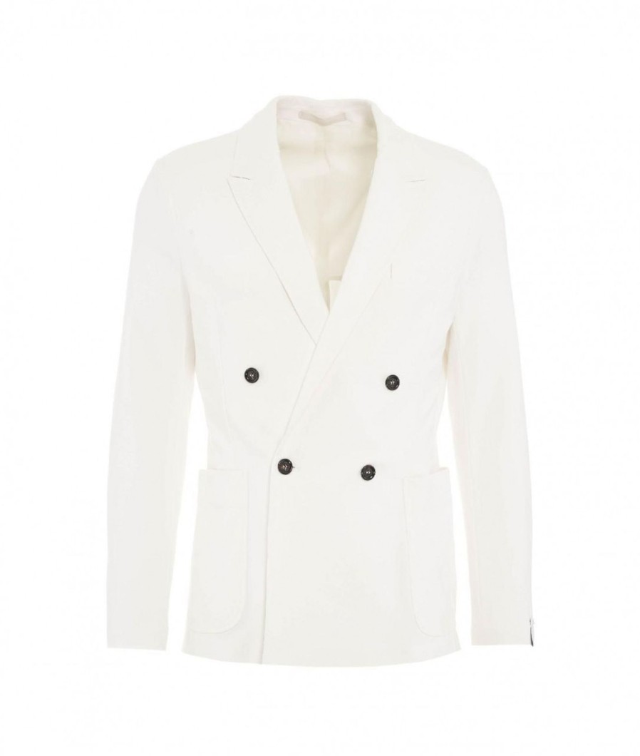 Paolo pecora Blazer In Jersey Bianco Hot