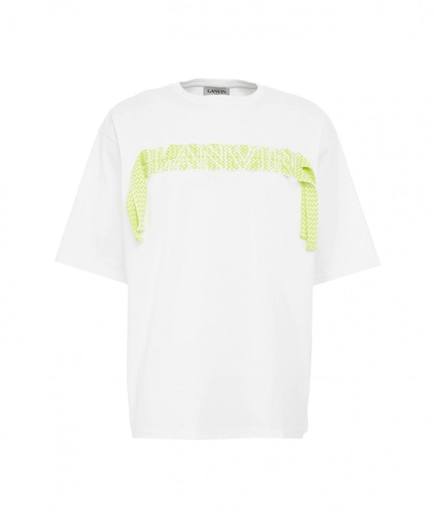 Lanvin T-Shirt Con Logo Bianco Best