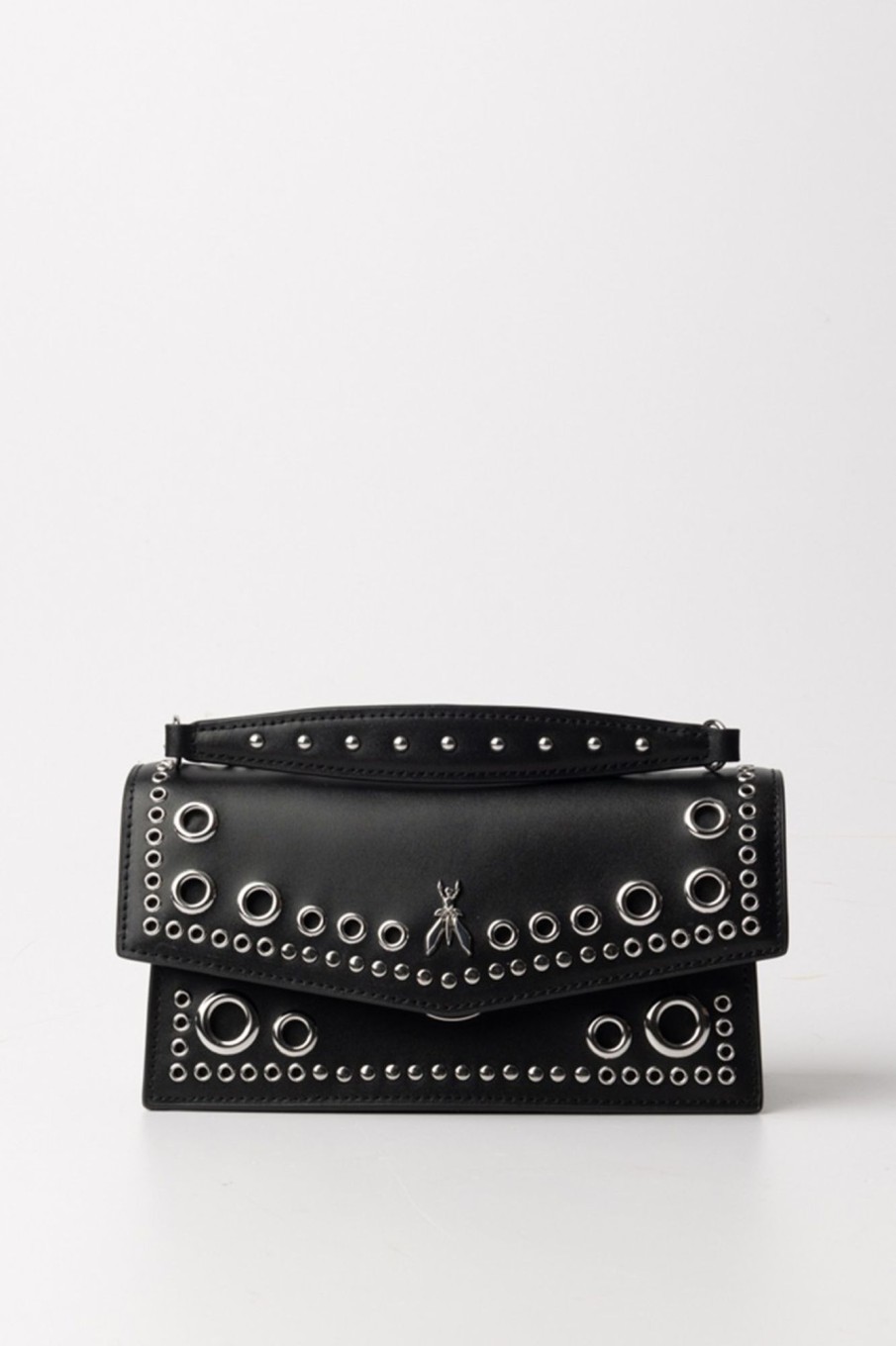 Patrizia Pepe Borsa Fly Bamby Eyelet A Tracolla Nero Online