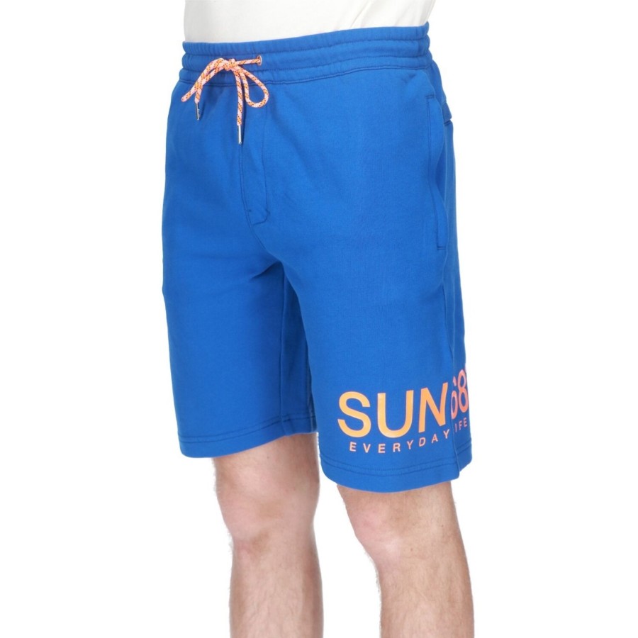 Sun68 Pantalone Un 68 Uomo Hort Fluo Cotton 12 Blue Online