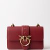 Pinko Love Bag Classic Mini Dark Red-Antique Gold Wholesale