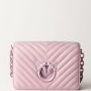 Pinko Mini Love Bag Click Trapuntata Chevron Lilla-Block Color Online