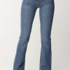 Elisabetta Franchi Jeans A Zampa Blue Denim New