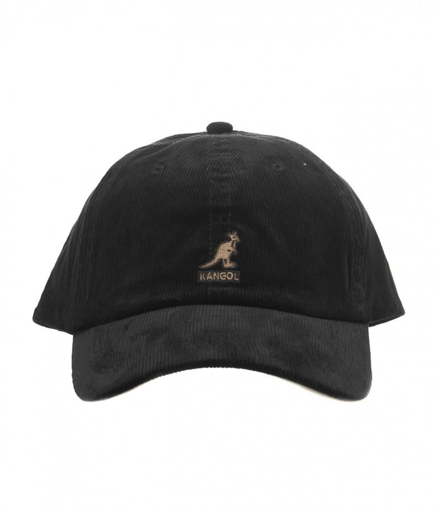 Kangol Baseball Cap In Velluto Nero Wholesale