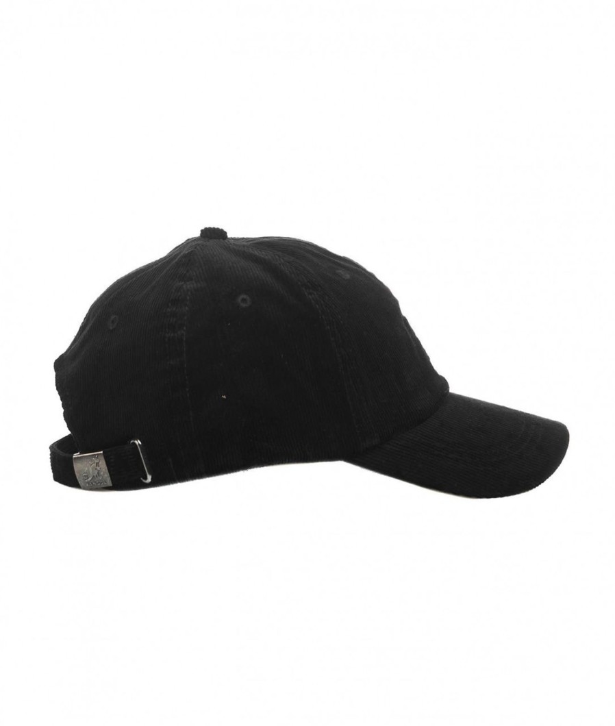 Kangol Baseball Cap In Velluto Nero Wholesale