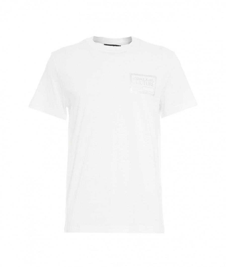 Versace T-Shirt Logo Bianco New