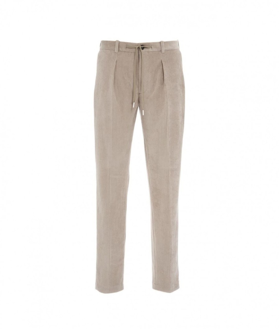 Circolo 1901 Pantalone In Velluto A Coste Grigio Chiaro Clearance