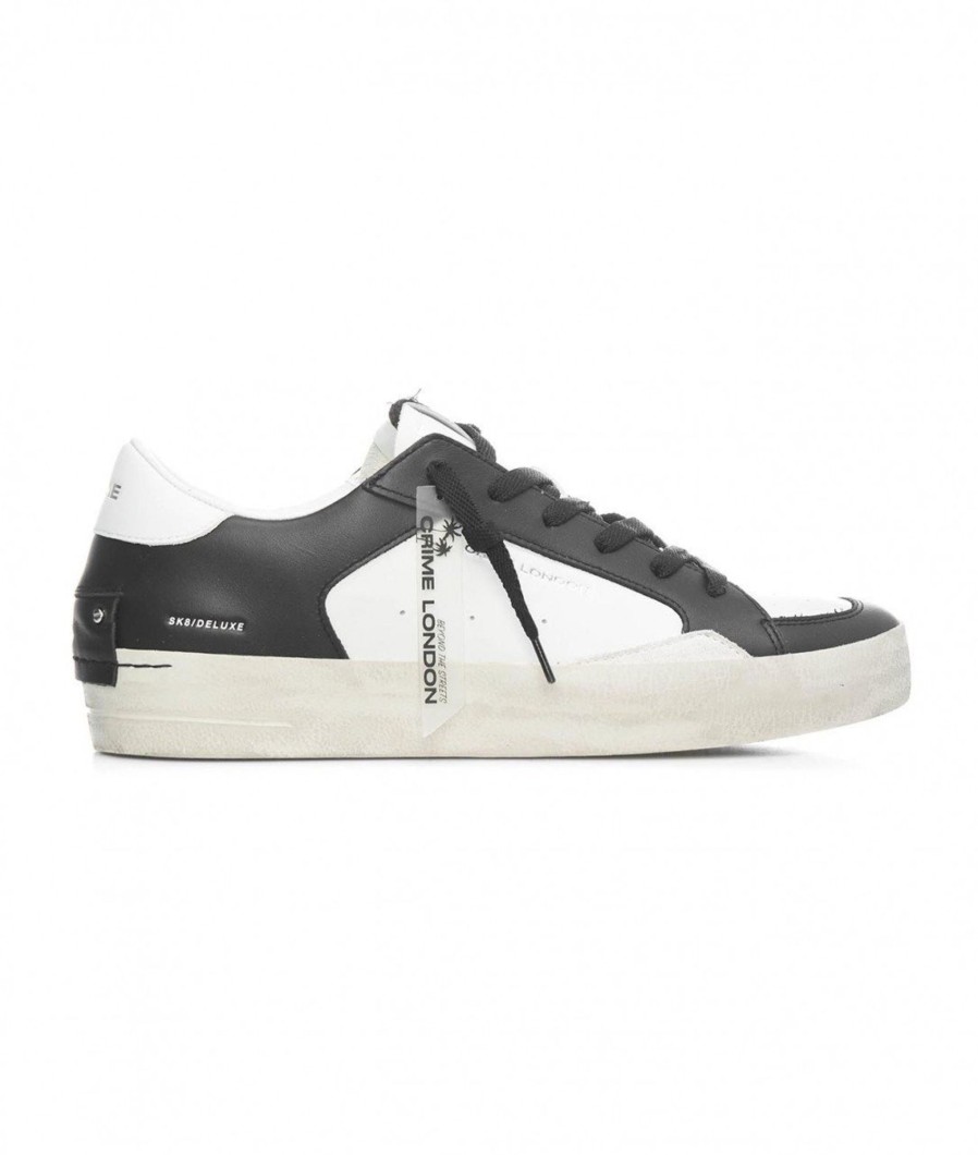 Crime London Sneakers Skate Deluxe Bianco Wholesale