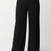 Elisabetta Franchi Pantaloni Gamba Dritta Con Piega Nero Wholesale