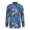 etro Camicia Con Stampa Blu New