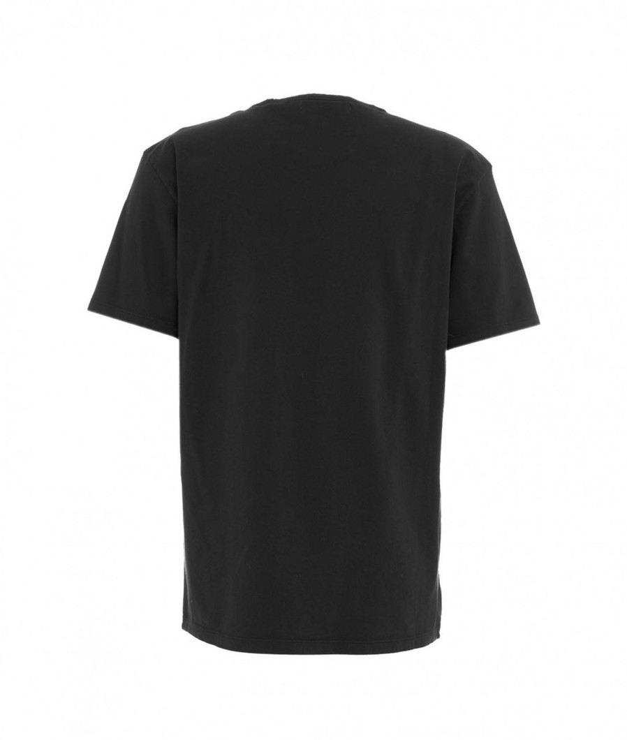 Grifoni T-Shirt Con Doppio Collo Nero Hot