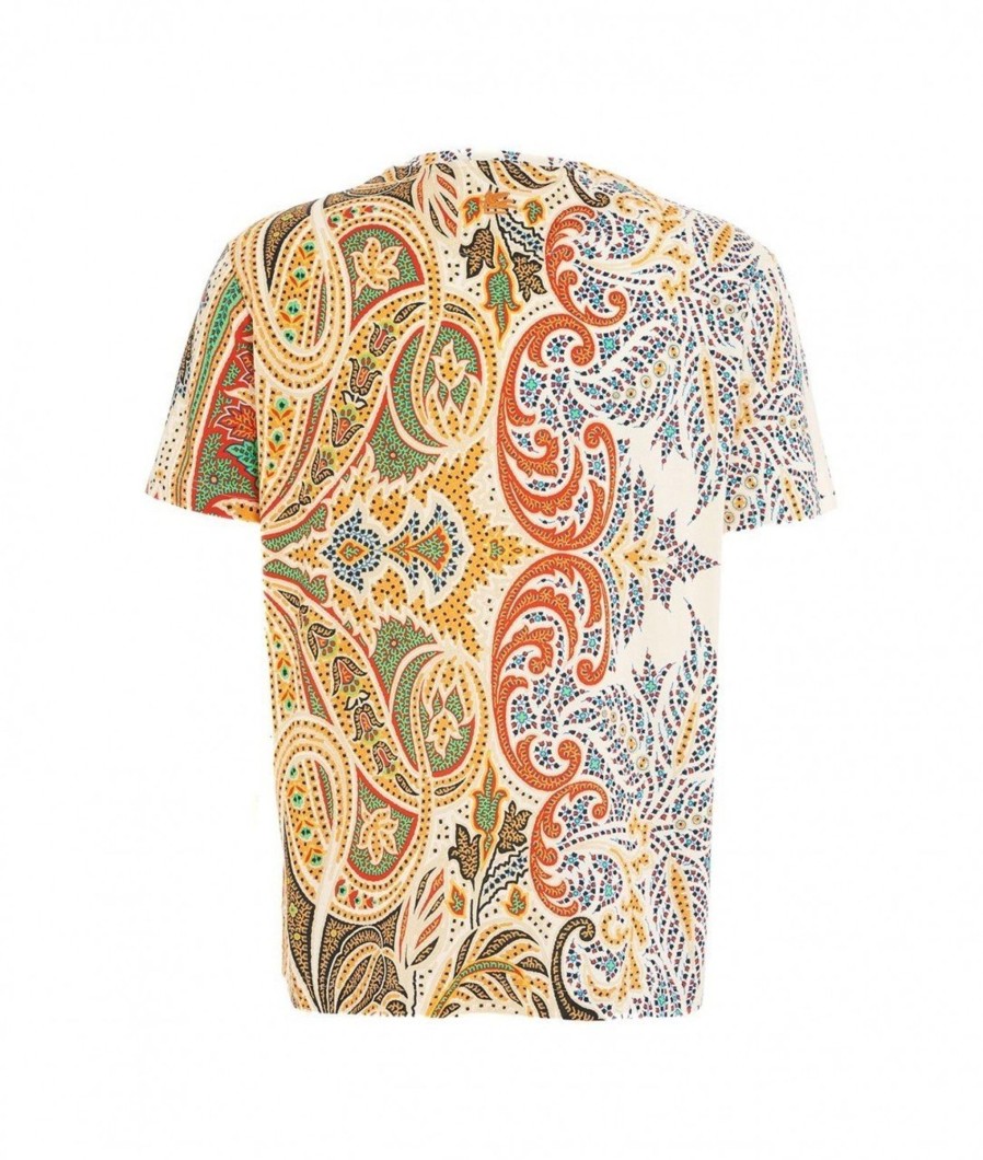 etro T-Shirt Con Stapa Beige Online