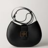 Elisabetta Franchi Hobo Media Stondata Con Logo Ef Nero Hot