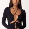 Patrizia Pepe Body Con Cut-Out Nero Best