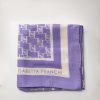 Elisabetta Franchi Foulard Medio Stampa Loghi Iris/Burro Clearance