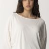 Elisabetta Franchi Maglia Con Ricamo Reserved In Tinta Avorio New