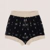 ELISABETTA FRANCHI BAMBINA Shorts In Maglia Bicolore Nero/Burro Hot