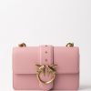 Pinko Love Bag Classic Mini Rosa Rossore-Antique Gold Clearance