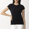 Elisabetta Franchi T-Shirt Con Logo Sulla Manica Nero Wholesale