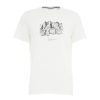 Luis Trenker T-Shirt Con Stapa Frontale Bianco Hot