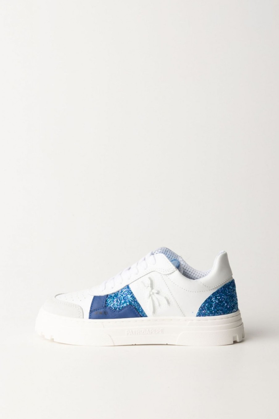 Patrizia Pepe Sneakers Multicolor Con Inserti Glitterati Glitter Blue Clearance