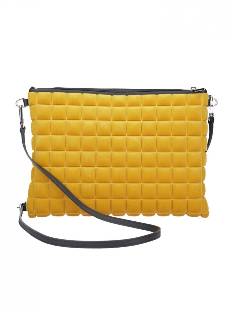 Bprime Clutch In Neoprene Con Tracolla Mirra New