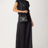 Pinko Blusa In Satin Nero Limousine New