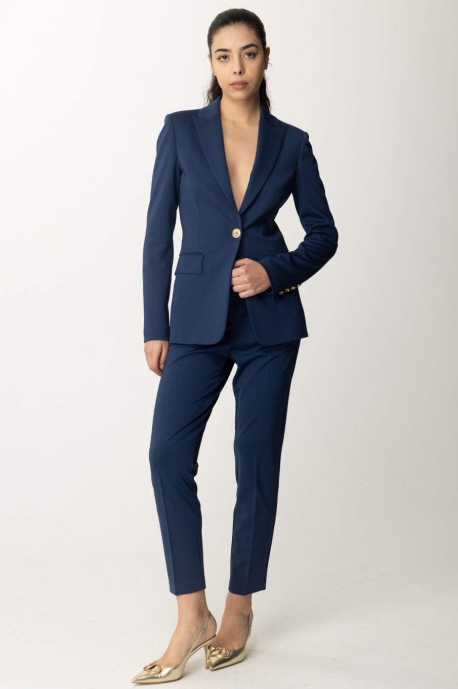 Pinko Laser Tailleur Blu Cerimonia Clearance