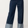 Patrizia Pepe Jeans Con Maxi Risvolti Authentic Blue Wash Online