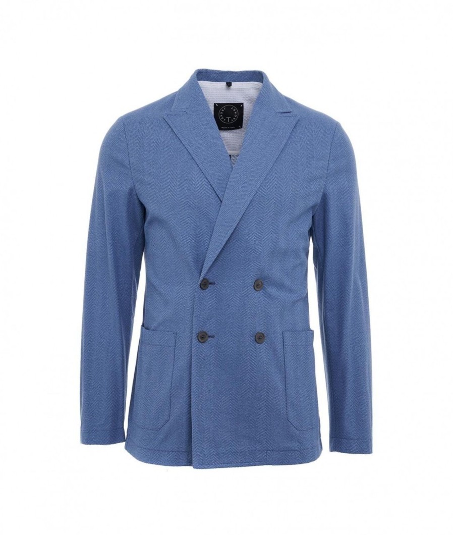 T Jacket Blazer Doppiopetto Blu Best