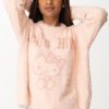 Aniye By Maglia Stampa Kitty Con Pelliccetta Mousse Wholesale