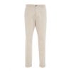 Briglia Chino Con Orlo Ribaltato Bianco Clearance