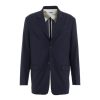 Grifoni Blazer In Lana Vergine Blu Scuro Online