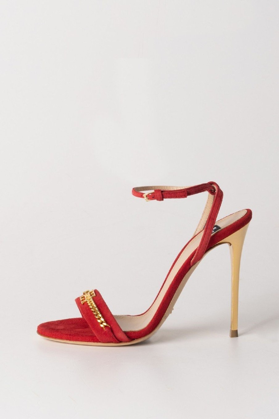 Elisabetta Franchi Sandali Con Morsetto Red Velvet Wholesale