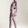 Elisabetta Franchi Tuta Stampa Loghi Con Cut-Out Candy Violet/Burro Wholesale