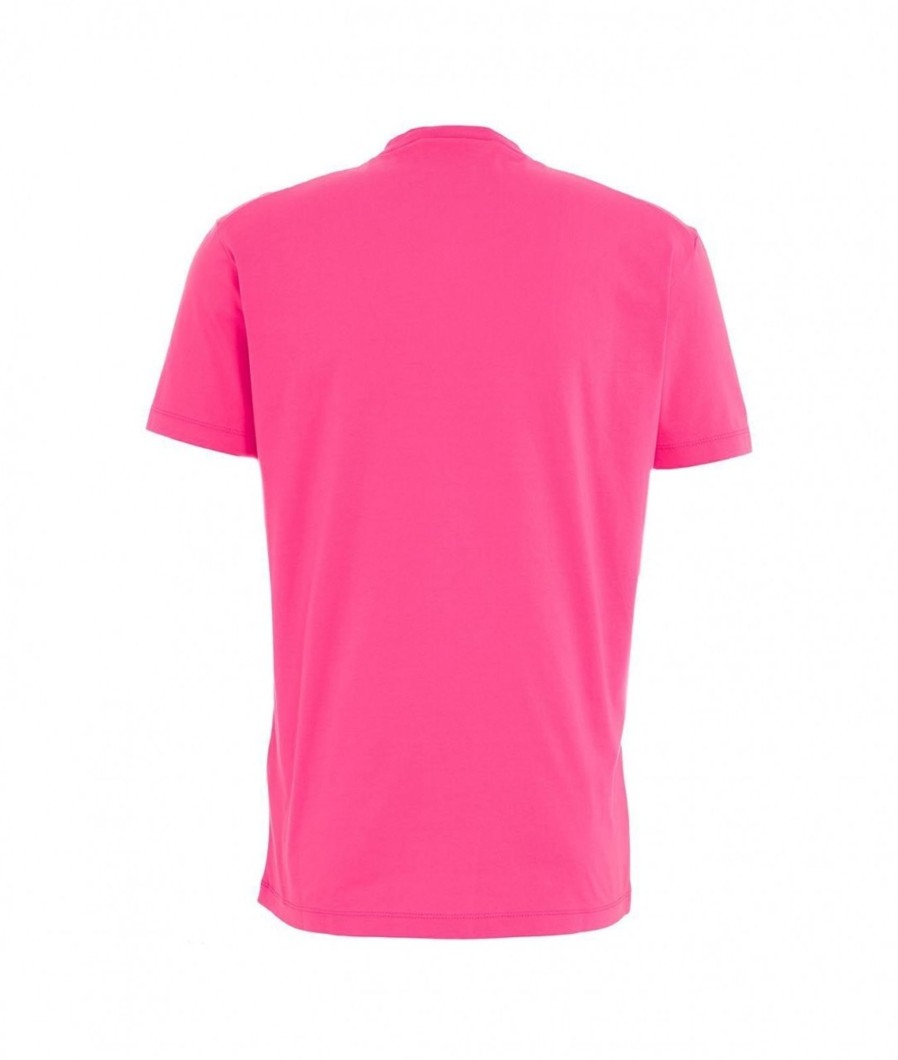 Dsquared2 T-Shirt Con Stapa Logo Pink Hot