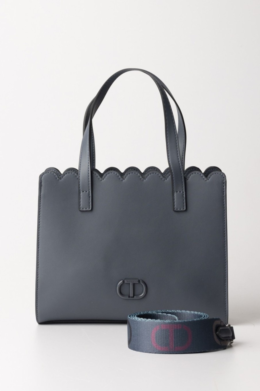 Twin-Set Shopper Piccola Blue Grey Hot