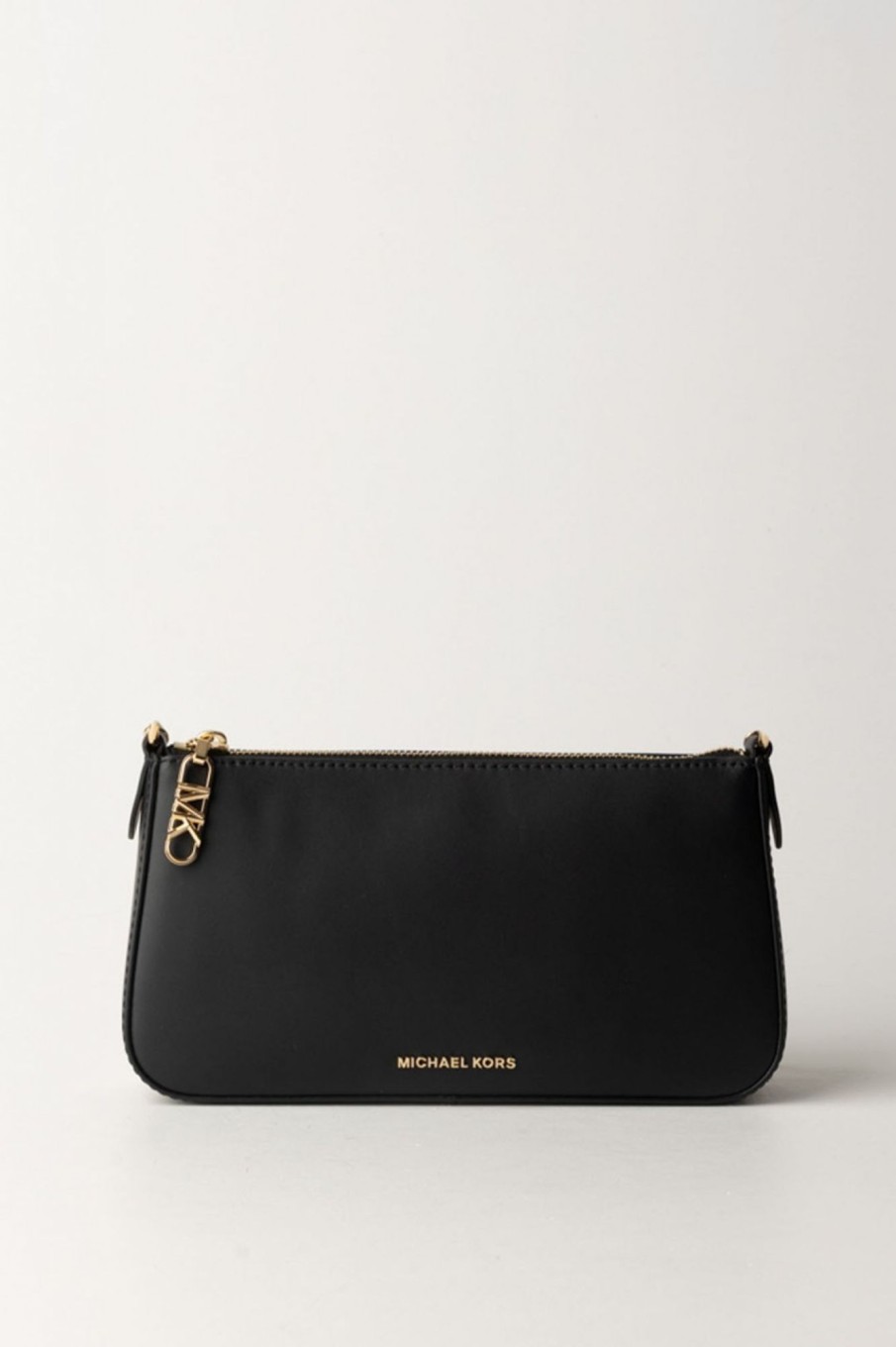 Michael Kors Pochette Media In Pelle Con Logo Black Wholesale