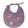 ELISABETTA FRANCHI BAMBINA Bavetta Con Logo Ricamato Candy Violet/Avorio Clearance