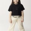 ELISABETTA FRANCHI BAMBINA Pantaloni Tricot Con Tasche Frontali Butter/Black/Black Online