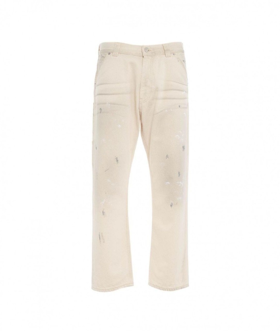 Grifoni Pantalone Con Macchie Di Colore Crema Wholesale