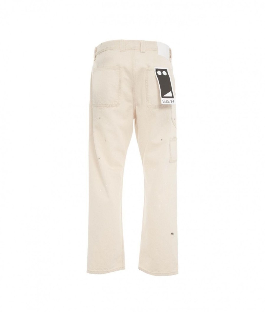 Grifoni Pantalone Con Macchie Di Colore Crema Wholesale